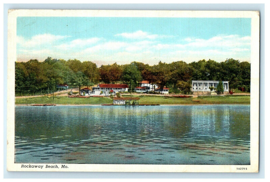 1939 View Of Rockaway Beach Missouri MO Posted Vintage Postcard