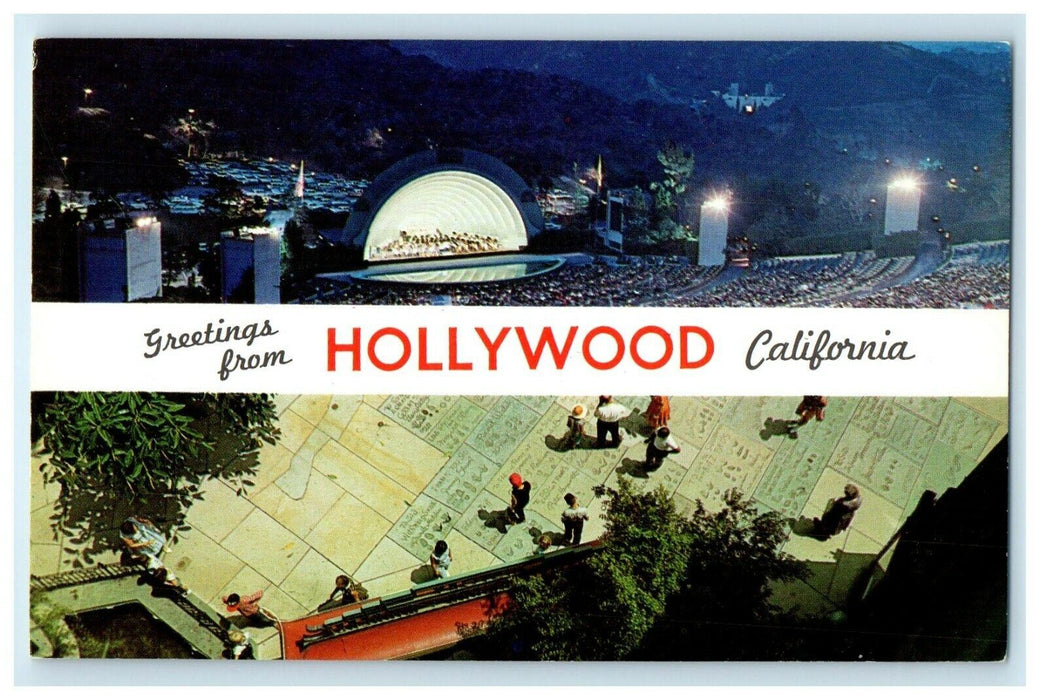 Greetings From Hollywood California CA The Film Capital Of The World Postcard