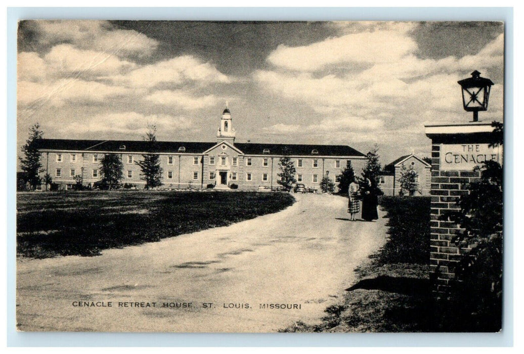 c1940's View Of Cenacle Retreat House St. Louis Missouri MO Vintage Postcard