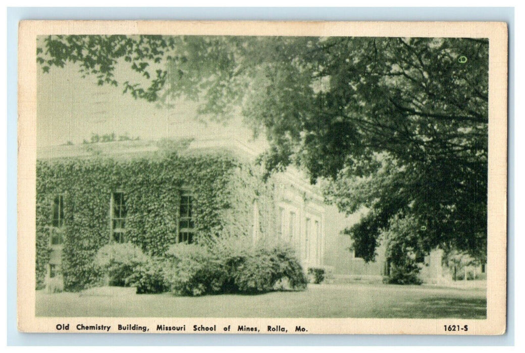 1949 Old Chemistry Building Missouri School Of Mines Rolla MO Vintage Postcard