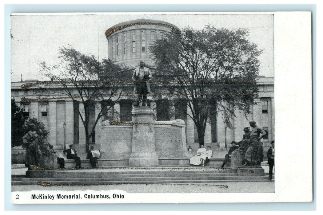 1905 Mckinley Memorial, Columbus, Ohio OH Antique Used Postcard