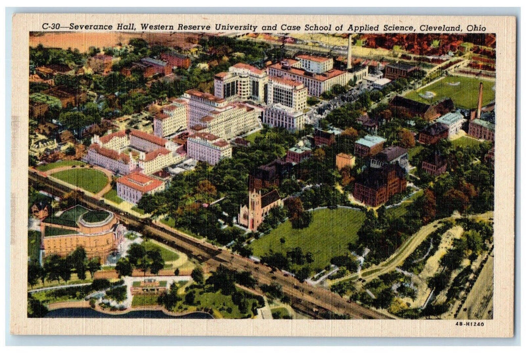Severance Hall Western Reserve University Case School Cleveland OH Postcard