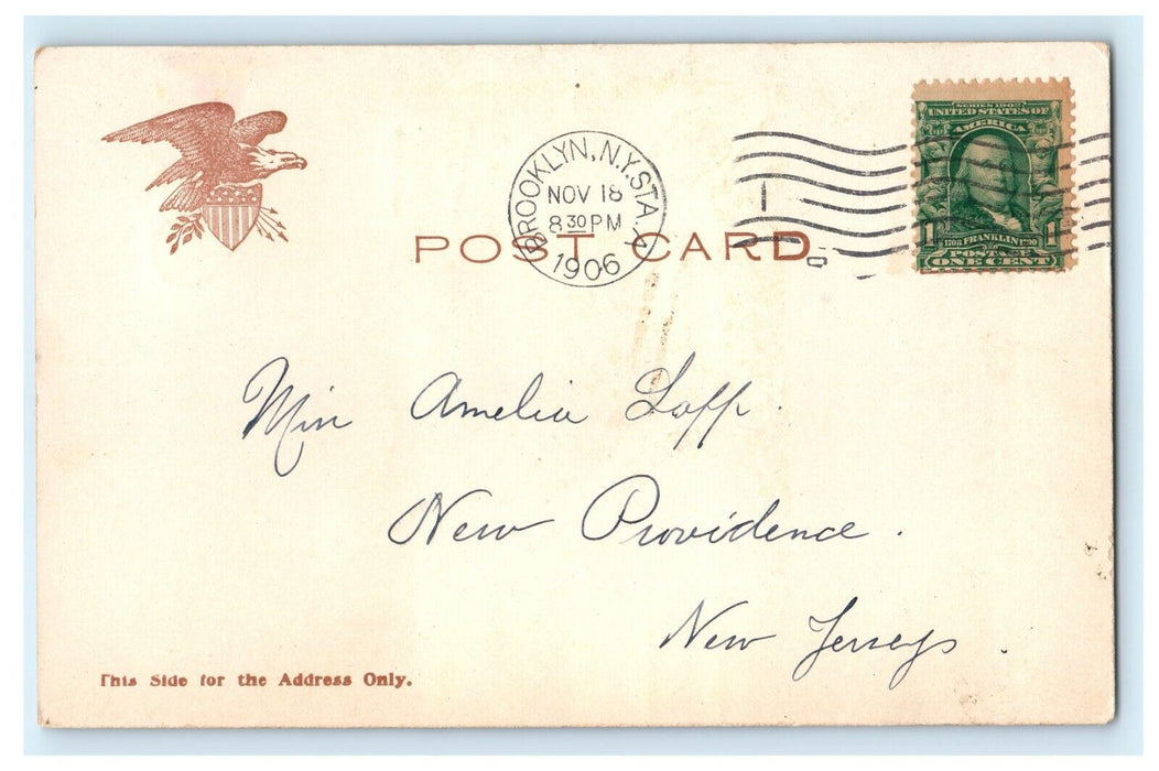 1906 New Viaduct Brooklyn New York NY Undivided Back Antique Postcard