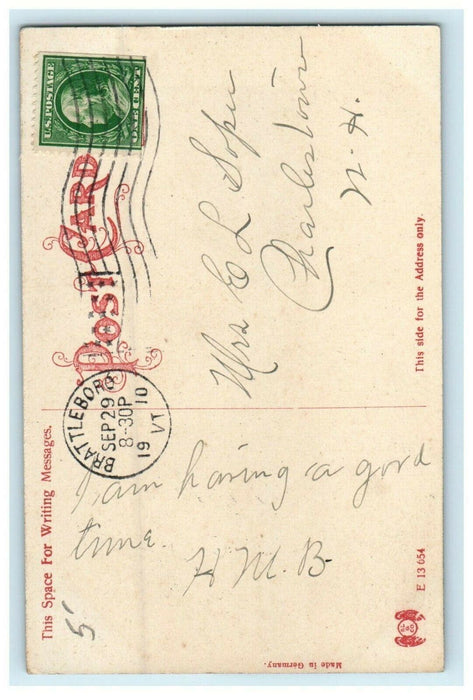 c1910 Thompson Memorial Hospital, Brattleboro, Vermont VT Antique Postcard