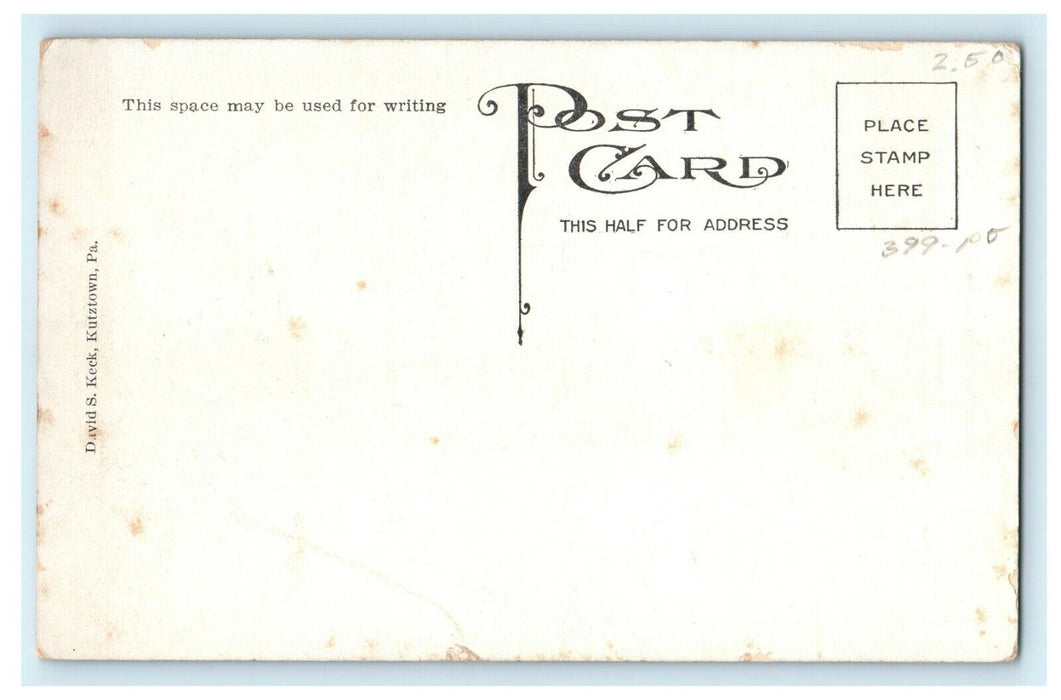 1911 Interior Keystrong State Normal School, Kutztown, Pennsylvania PA Postcard