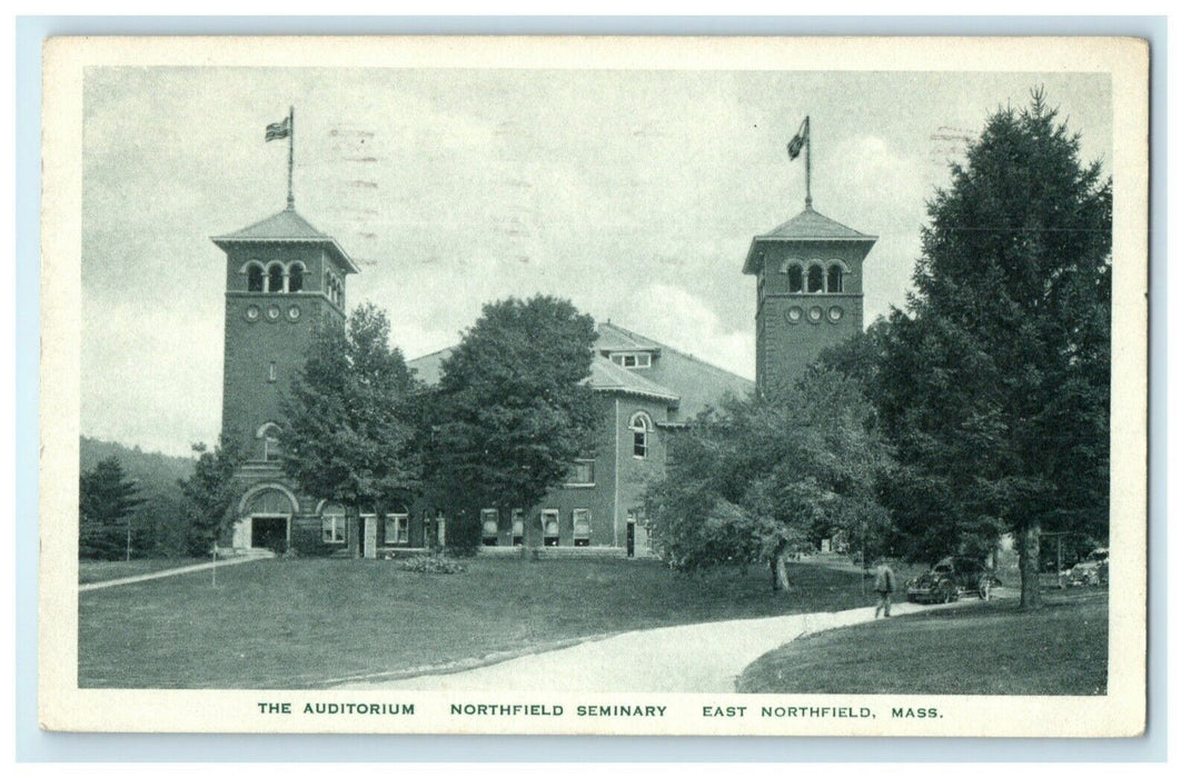 1914 Talcott Library East Northfield Massachusetts MA Posted Postcard