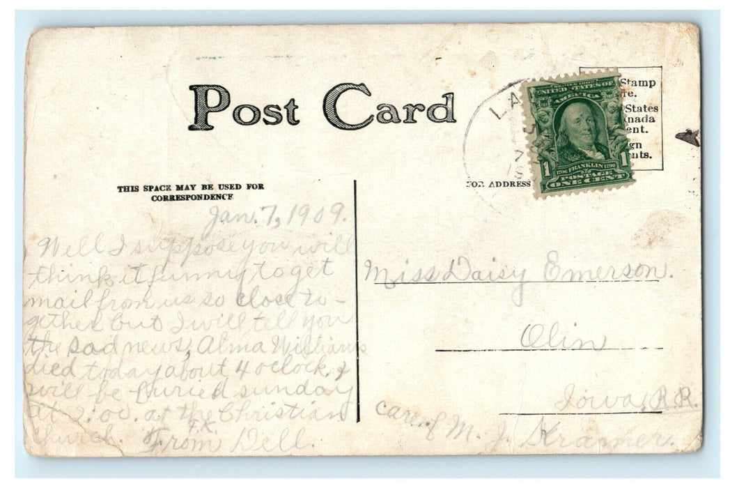 1906 Railway Exchange Building, Chicago Illinois IL Antique Postcard
