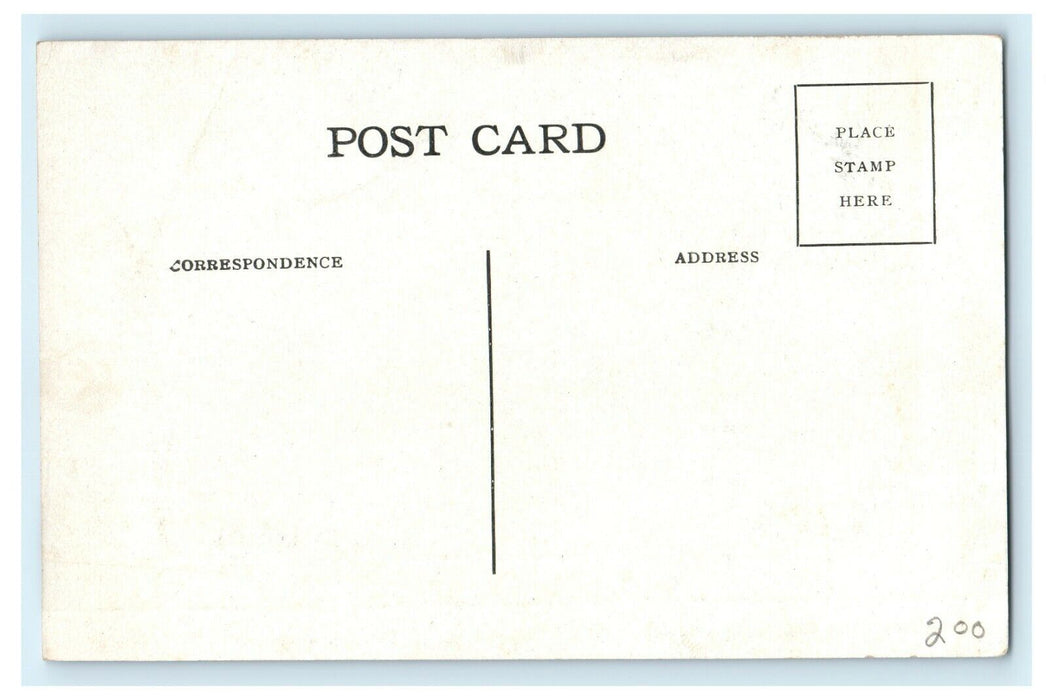 1937 Carriage Parked in front of Mercy Hospital, Des Moines, Iowa IA Postcard