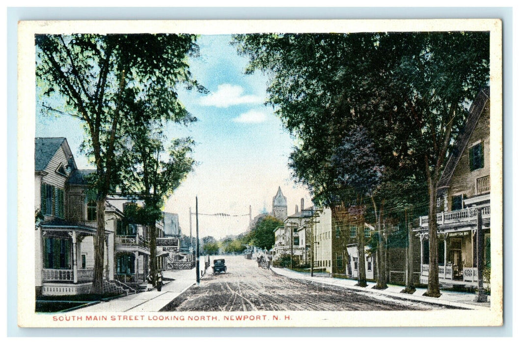 1913 South Main Street, Newport New Hampshire NH Antique Postcard