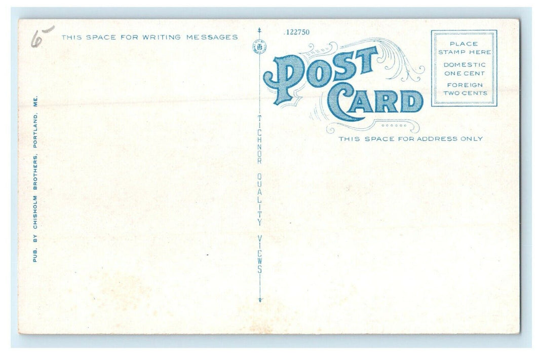 c1907 Columbia and Lafayette Hotels, Portland Maine ME Antique Postcard