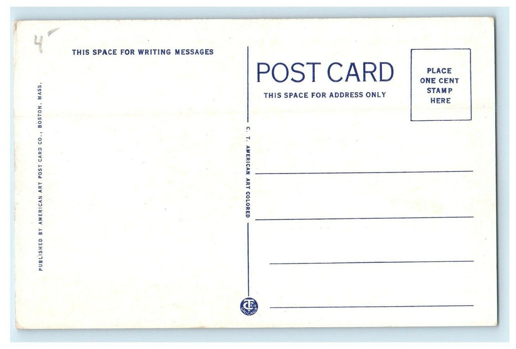 1923 Edward Little High School, Auburn, Maine ME Unposted Vintage Postcard