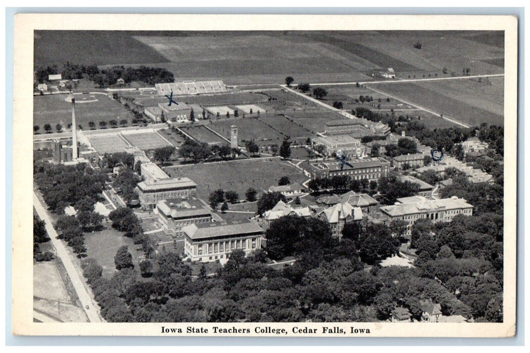 1943 Iowa State Teachers College Cedar Falls Iowa IA Vintage Postcard