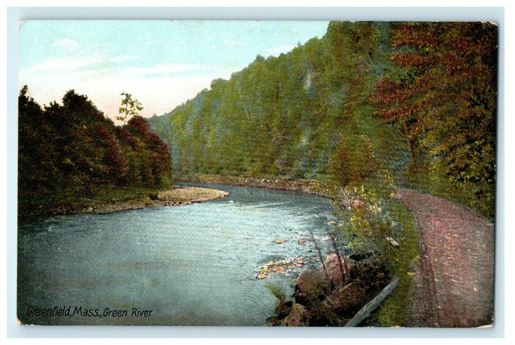1912 Green River, Greenfield, Massachusetts MA Posted Postcard