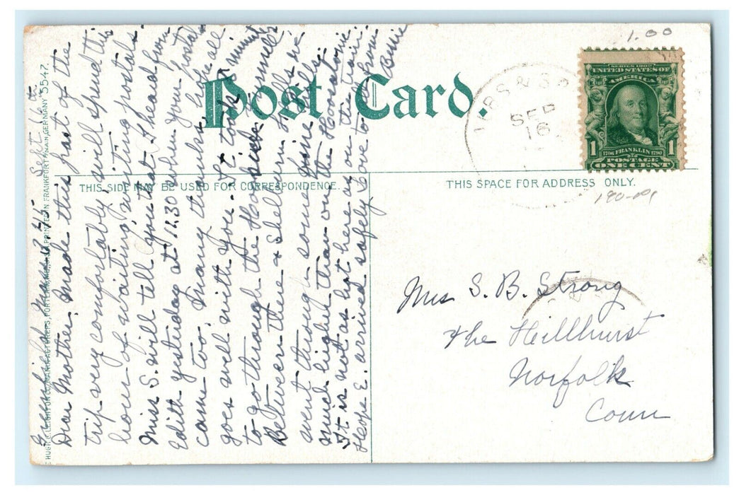 1912 Green River, Greenfield, Massachusetts MA Posted Postcard