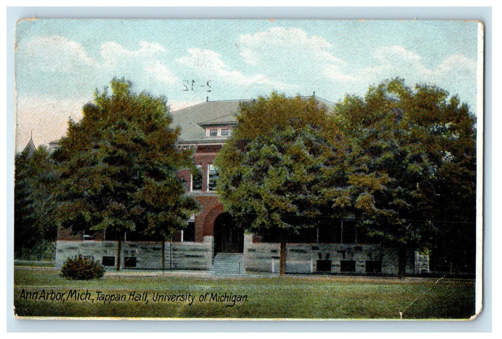 1908 Tappan Hall University of Michigan Ann Arbor Michigan MI Postcard