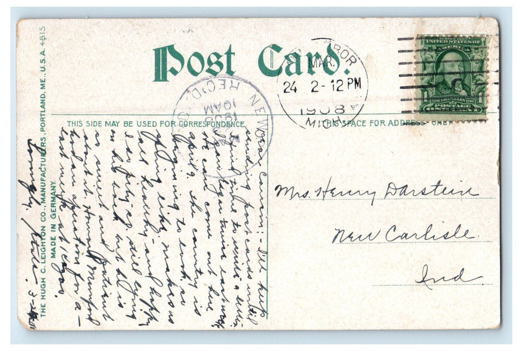1908 Tappan Hall University of Michigan Ann Arbor Michigan MI Postcard