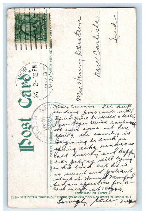 1908 Tappan Hall University of Michigan Ann Arbor Michigan MI Postcard