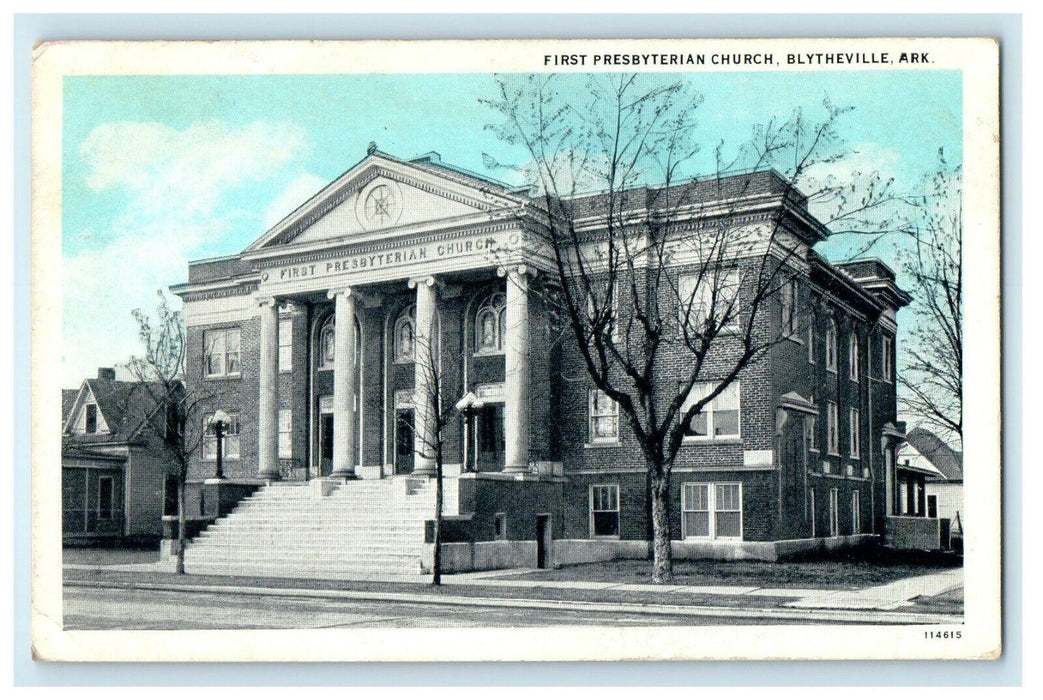 1944 First Presbyterian Church Blytheville Arkansas AR Vintage Postcard