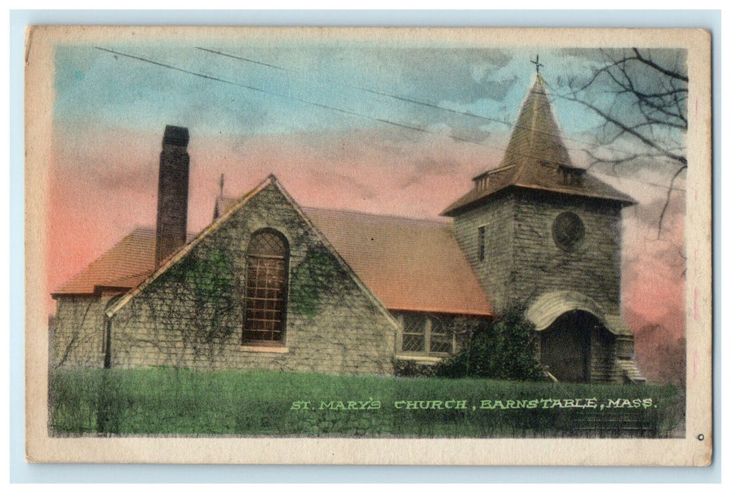 c1910 St. Mary's Church Barnstable Massachusetts MA Unposted Posted