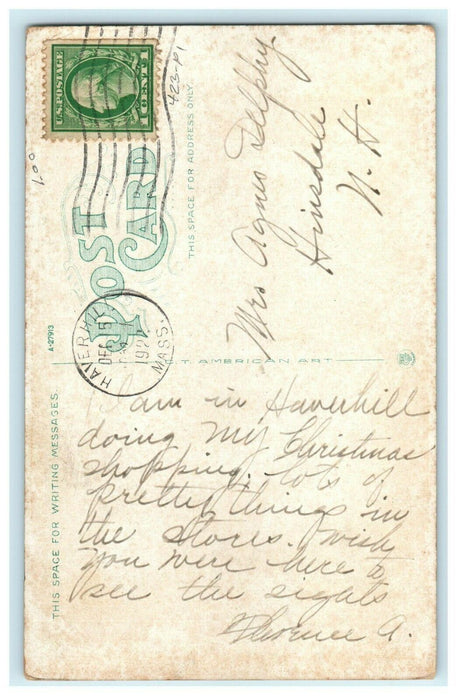 1922 Hale Hospital, Haverhill, Massachusetts MA Posted Postcard