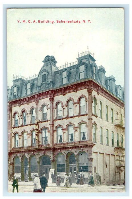 c1910 YMCA Building Schenectady New York NY Unposted Antique Postcard