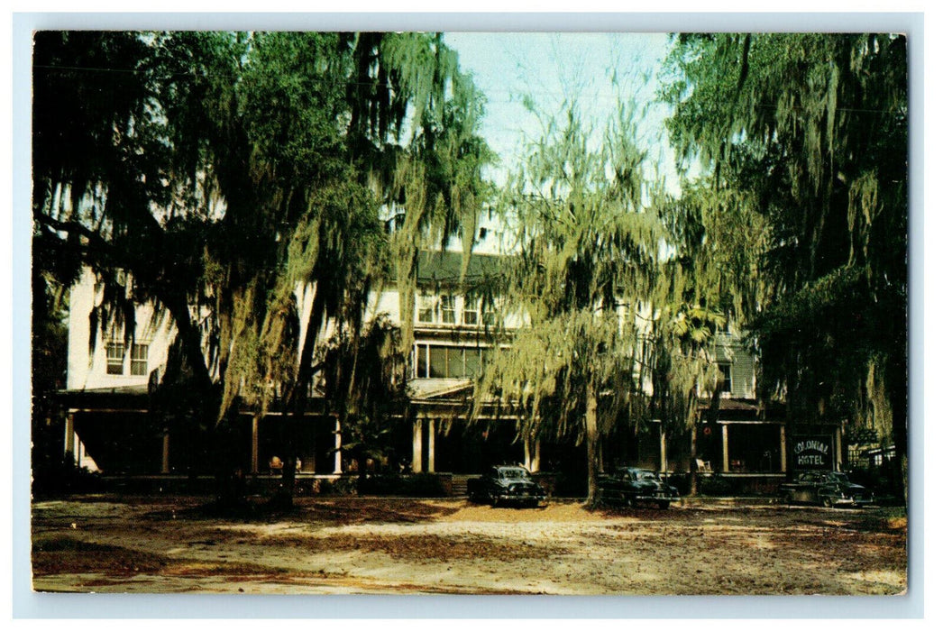 Stephen Foster Memorial, The Colonial Hotel, White Springs Florida FL Postcard