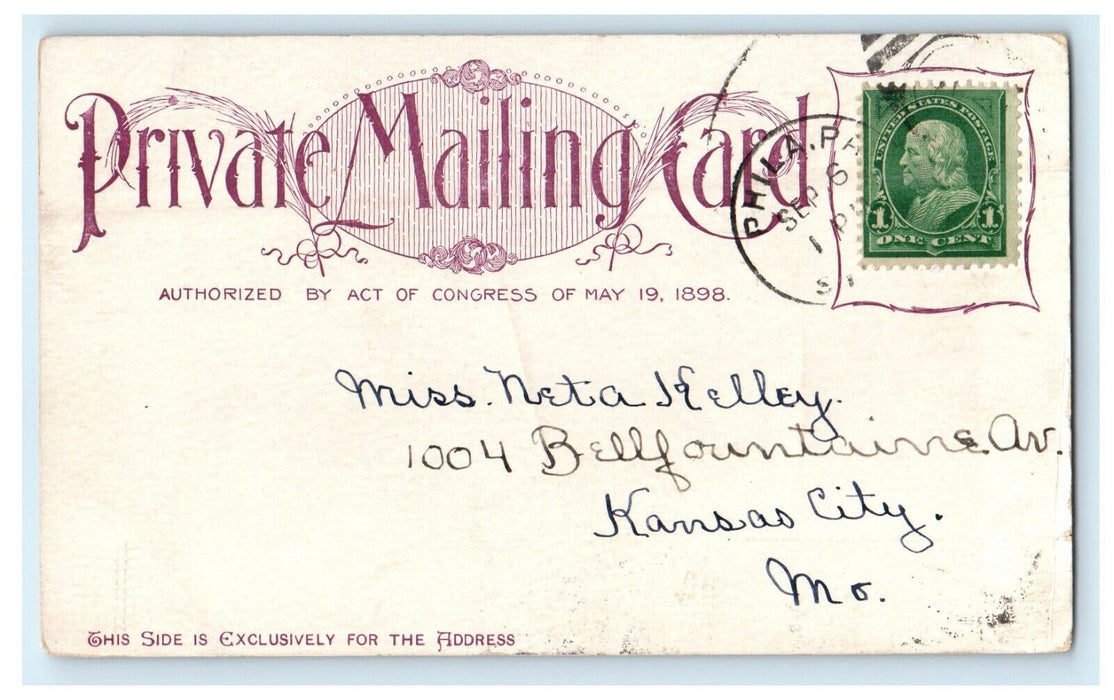 1899 General View of Niagara Falls New York NY Posted Antique PMC Postcard