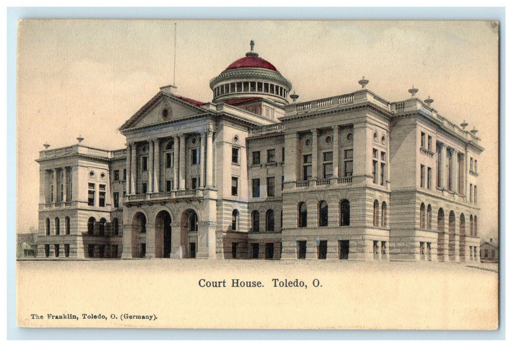 c1905 Court House Toledo Ohio OH Unposted Antique The Franklin Postcard