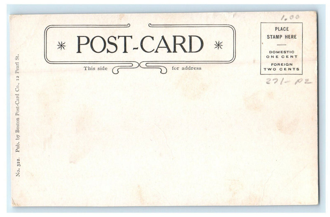 c1905 Scene of Washington Elm, Cambridge Massachusetts MA Unposted Postcard