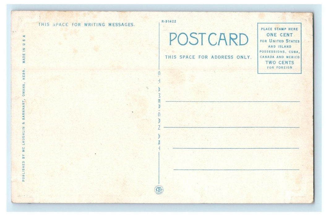 c1920's  Street View Of Grand Hotel Council Bluffs Iowa IA Vintage Postcard