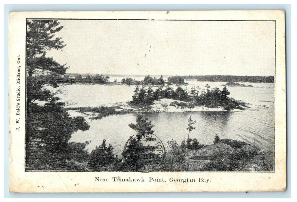 1906 Near Tomakawk Point Georgian Bay Canada Posted Antique Postcard