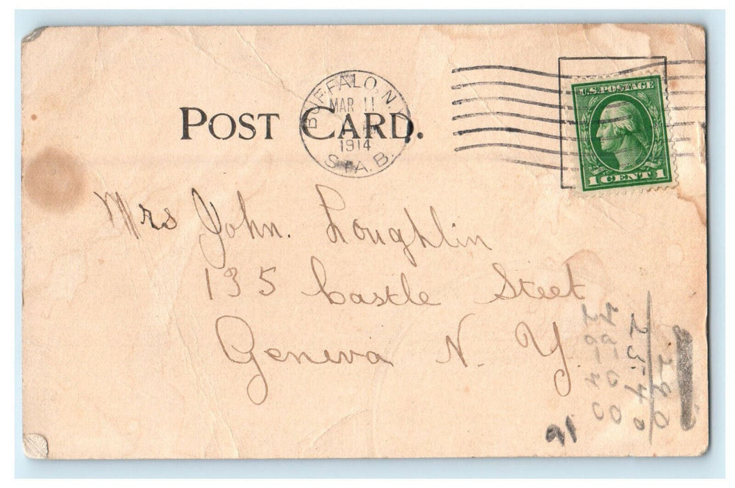 1914 Lafayette High School Buffalo Morning Express Buffalo Series NY Postcard
