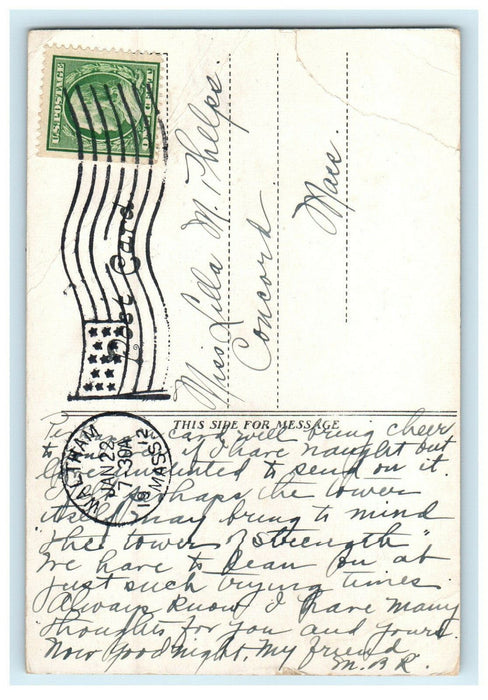 1912 Norumbega Tower, Norumbega Park, Auburndale Massachusetts MA Postcard