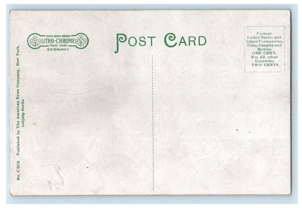 c1910 Trolley Car, Cigar, Wald & Sinnott, Busy Corner, Utica NY Postcard