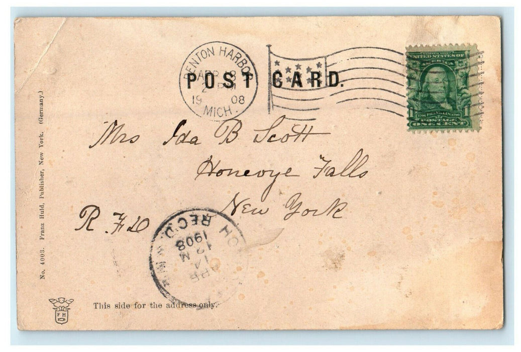 1908 Cocoanut Grove on the Coast Florida FL Posted Antique Postcard
