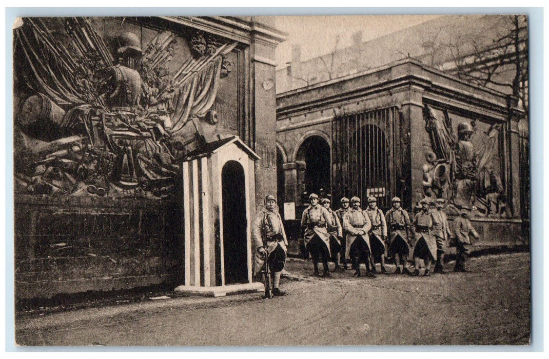 c1940's Metz Caserne Place De La Republique Unposted Vintage Postcard