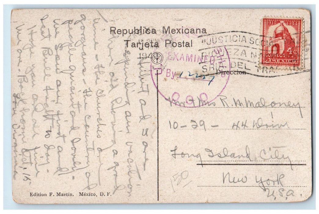 1942 Technical College for Engineers Palacio De Mineria Mexico DF Postcard