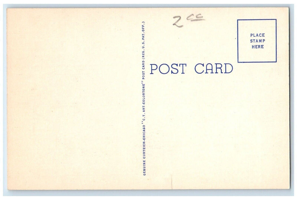 c1940's Hanssen Woolworth Second Street Looking West Davenport Iowa IA Postcard