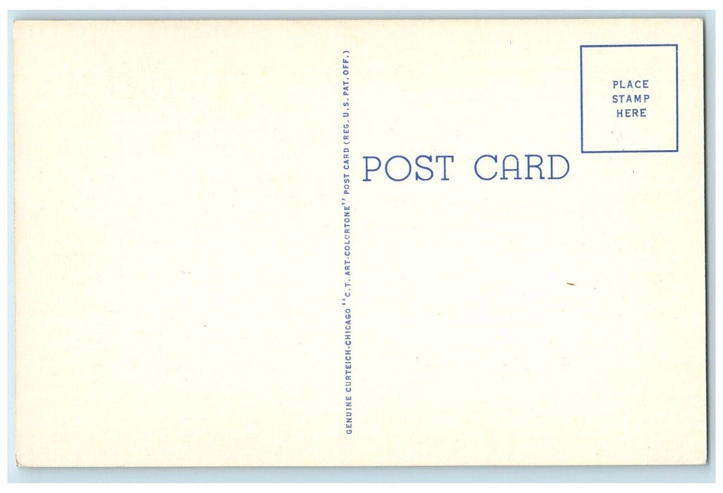 c1940 Springfield College Multiview Exterior Springfield Massachusetts Postcard