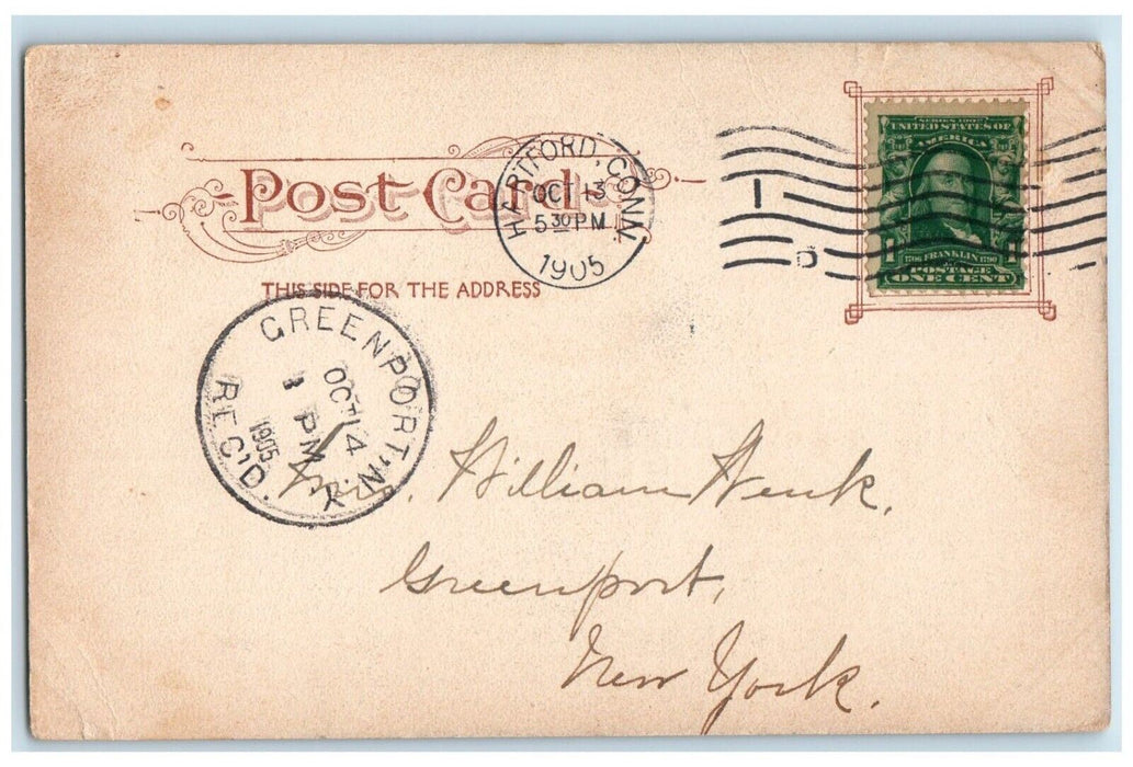 1905 Annisquam Willows Road Street Bicycle Gloucester Massachusetts MA Postcard