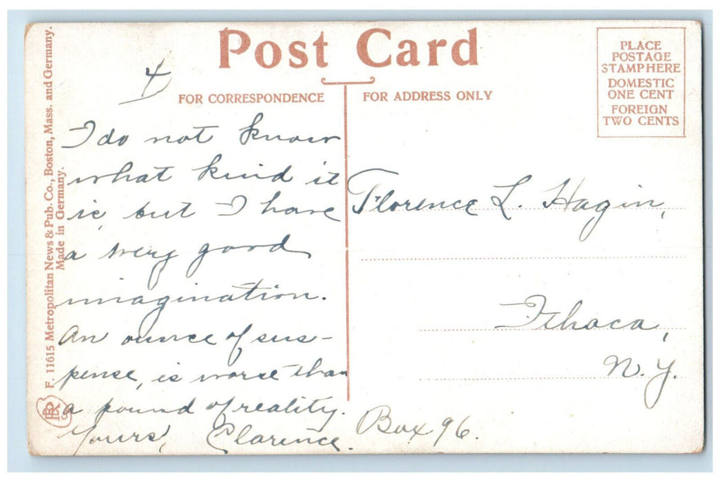 c1910 Lodge and Entrance Pine Bank Park Malden Massachusetts MA Postcard