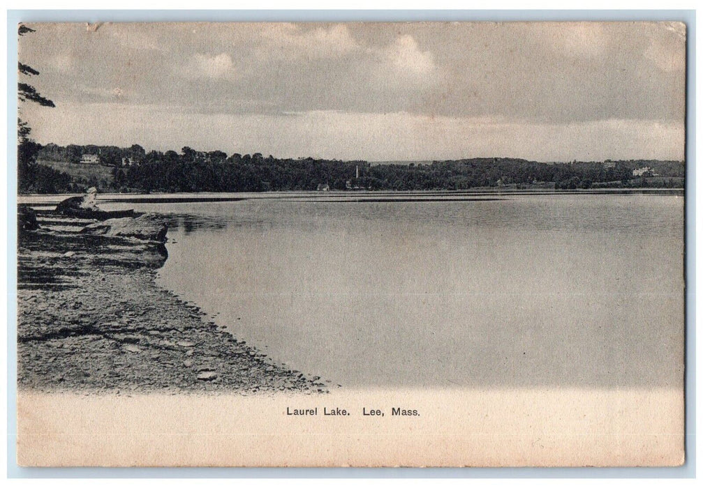 c1905 Laurel Lake River Rocks Water Lee Massachusetts Vintage Antique Postcard