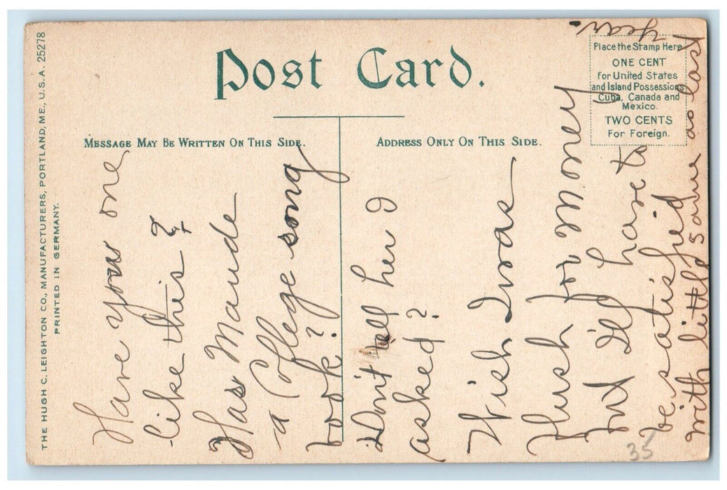 c1910 Lake Road Street Road Ashburnham Massachusetts MA Vintage Antique Postcard
