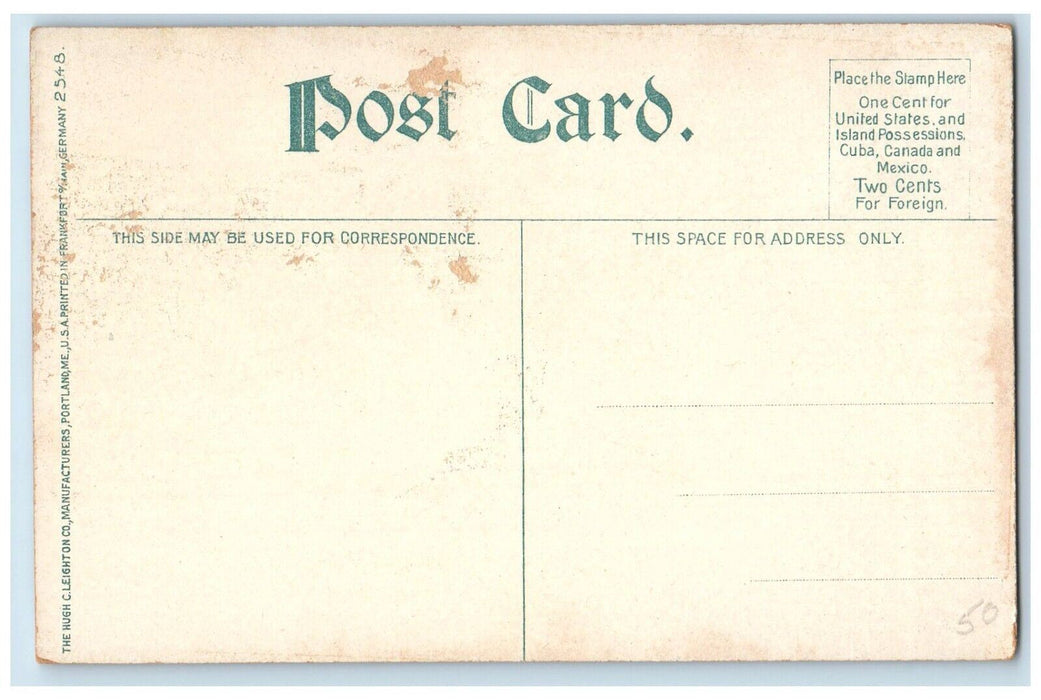 c1910 Greylock Mountain Field Trees Road Field Adams Massachusetts MA Postcard