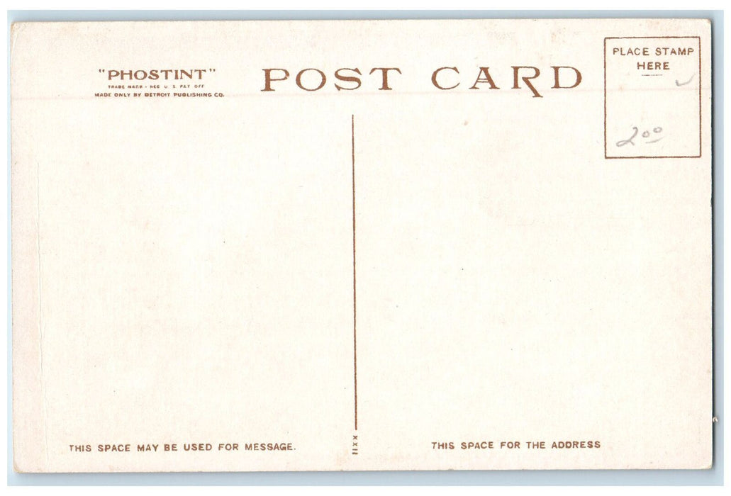 c1910's Bungalow Court Hotel Maryland Pasadena California CA Phostint Postcard