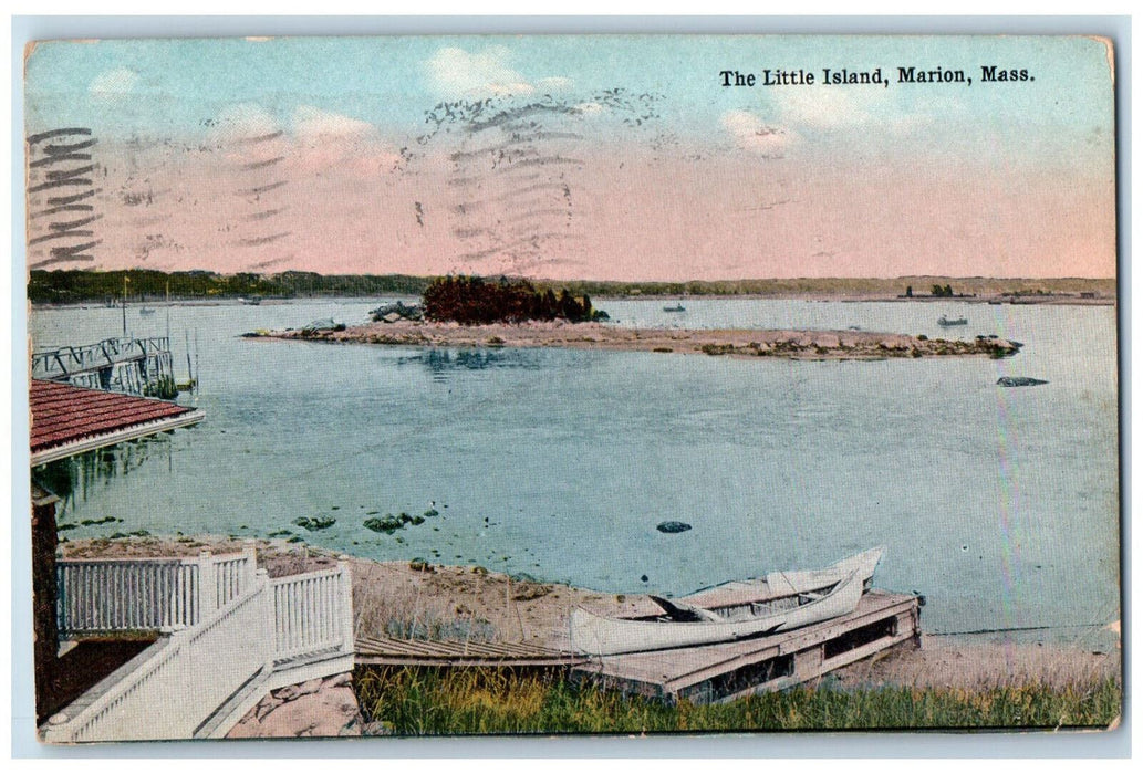 1920 The Little Island Marion Massachusetts MA Antique Posted Postcard