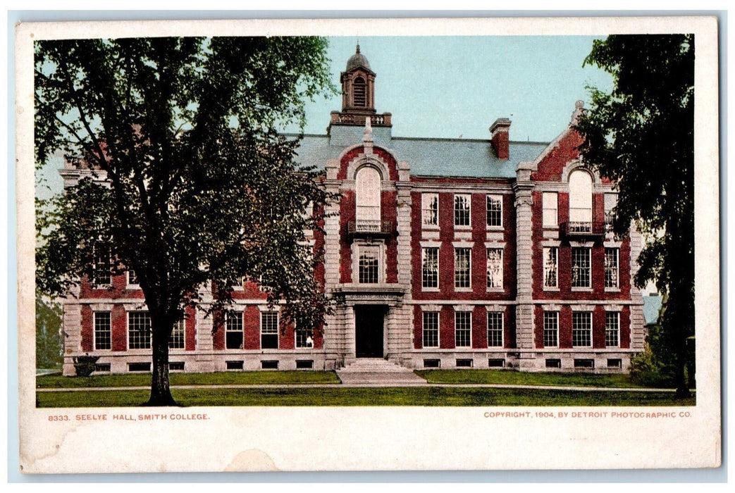 c1905 Seelye Hall Smith College Exterior View Northampton Massachusetts Postcard