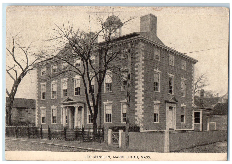 1934 Lee Mansion Marblehead Massachusetts MA Vintage Posted Postcard