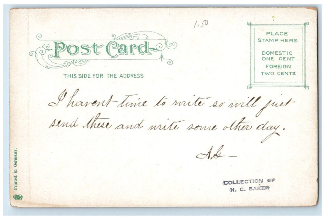 c1905 St. Mary's R. C. Church Street View Waltham Massachusetts MA Postcard
