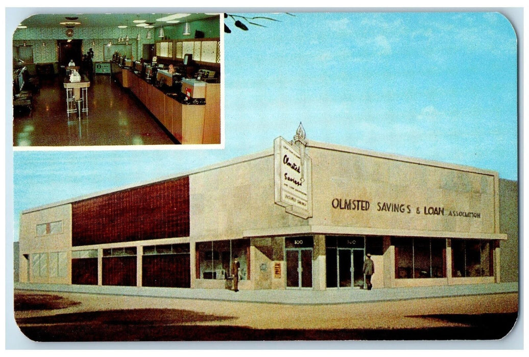 c1960's Olmsted Savings & Loan Association Rochester Minnesota Unposted Postcard